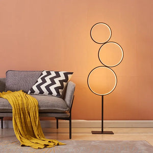 Nordic Floor Lamp Simple Modern Living Room Sofa Bedroom Bedside Lamp Creative Led Round Ins Net Red Decorative Lamp