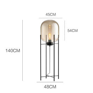 Nordic Glass Floor Lamp Led Designer Standing Lamp for Living Room Bedroom Art Decor Study Led Lighting Fixture Stand Table Lamp