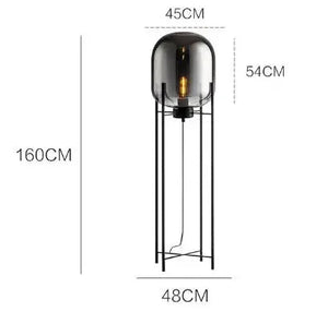 Nordic Glass Floor Lamp Led Designer Standing Lamp for Living Room Bedroom Art Decor Study Led Lighting Fixture Stand Table Lamp