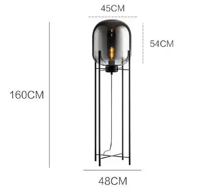 Nordic Glass Floor Lamp Led Designer Standing Lamp for Living Room Bedroom Art Decor Study Led Lighting Fixture Stand Table Lamp