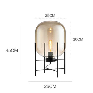 Nordic Glass Floor Lamp Led Designer Standing Lamp for Living Room Bedroom Art Decor Study Led Lighting Fixture Stand Table Lamp