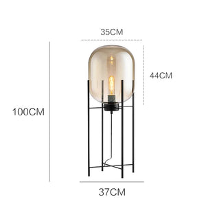 Nordic Glass Floor Lamp Led Designer Standing Lamp for Living Room Bedroom Art Decor Study Led Lighting Fixture Stand Table Lamp