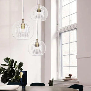 Nordic Glass Pendant Lights Modern Suspension Chandeliers for Living Dining Room Kitchen Bedside Hanging Lamp Fixture Luster