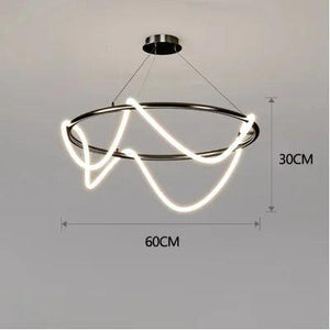 Nordic Hose Led Ceiling Chandelier Dimmable for Kitchen Dining Living Room Center Table Pendant Lamp Home Decor Lighting Fixture