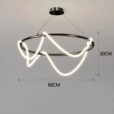 Nordic Hose Led Ceiling Chandelier Dimmable for Kitchen Dining Living Room Center Table Pendant Lamp Home Decor Lighting Fixture