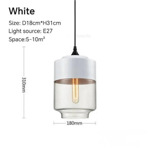 Nordic LED Glass Pendant Lights Fixtures Modern Creative Wood Art Bedroom Dinning Living Room Light Wood Color Hanging Lamps