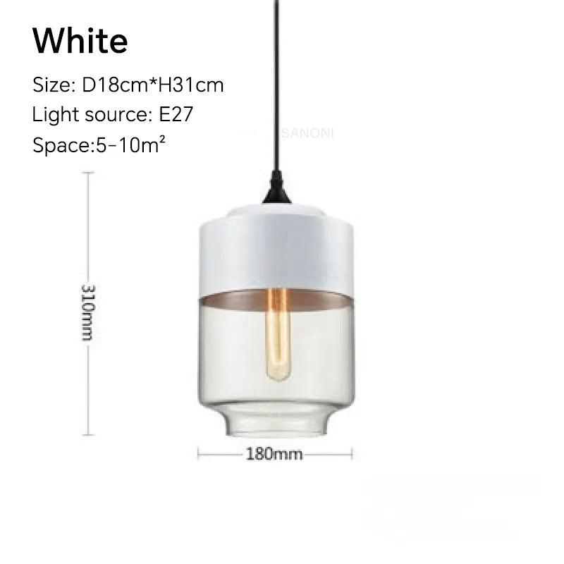 Nordic LED Glass Pendant Lights Fixtures Modern Creative Wood Art Bedroom Dinning Living Room Light Wood Color Hanging Lamps