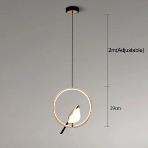 Nordic LED Golden Bird Wall Lamp Parlor Bar Bedside Hanging Light Novelty Rotatable Wall Lamp Bedroom Bedside Indoor Sconce