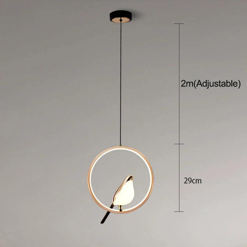 Nordic LED Golden Bird Wall Lamp Parlor Bar Bedside Hanging Light Novelty Rotatable Wall Lamp Bedroom Bedside Indoor Sconce