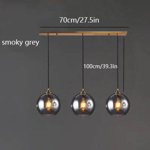 Nordic Led Pendant Light Modern Restaurant Bar Glass Chandelier for Cafe Dining Room Room Decor Bedroom Bedside Lighting