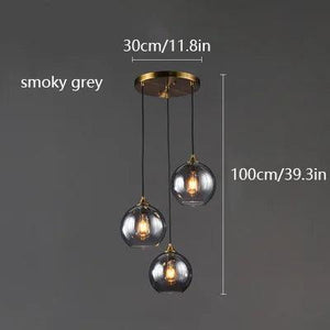 Nordic Led Pendant Light Modern Restaurant Bar Glass Chandelier for Cafe Dining Room Room Decor Bedroom Bedside Lighting