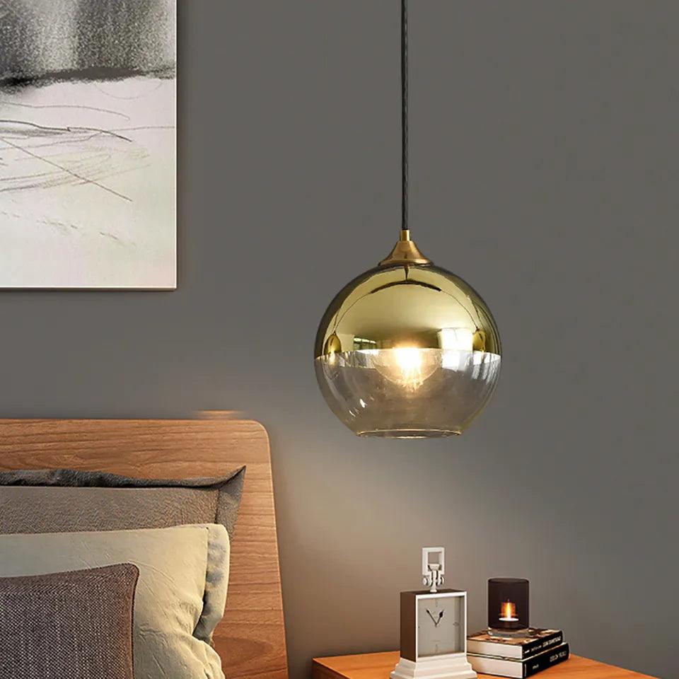 Nordic Led Pendant Light Modern Restaurant Bar Glass Chandelier for Cafe Dining Room Room Decor Bedroom Bedside Lighting