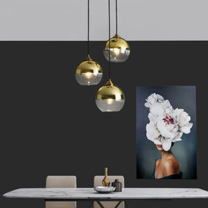 Nordic Led Pendant Light Modern Restaurant Bar Glass Chandelier for Cafe Dining Room Room Decor Bedroom Bedside Lighting