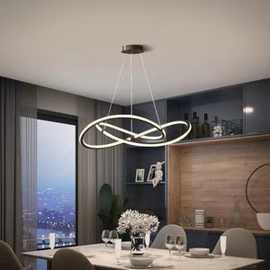 Nordic LivingRoom DiningRoom Pendant Lamp Light Luxury Post-modern Designer Special-shaped Lamp Household Study Simple Line Lamp