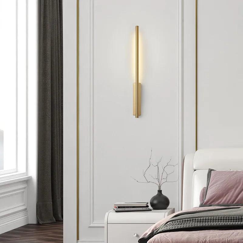 Nordic Luxury Bedside Wall Lamp Bedroom Corridor Living Room Background Kitchen Restaurant Dining Room Led Sconce Light Lighting