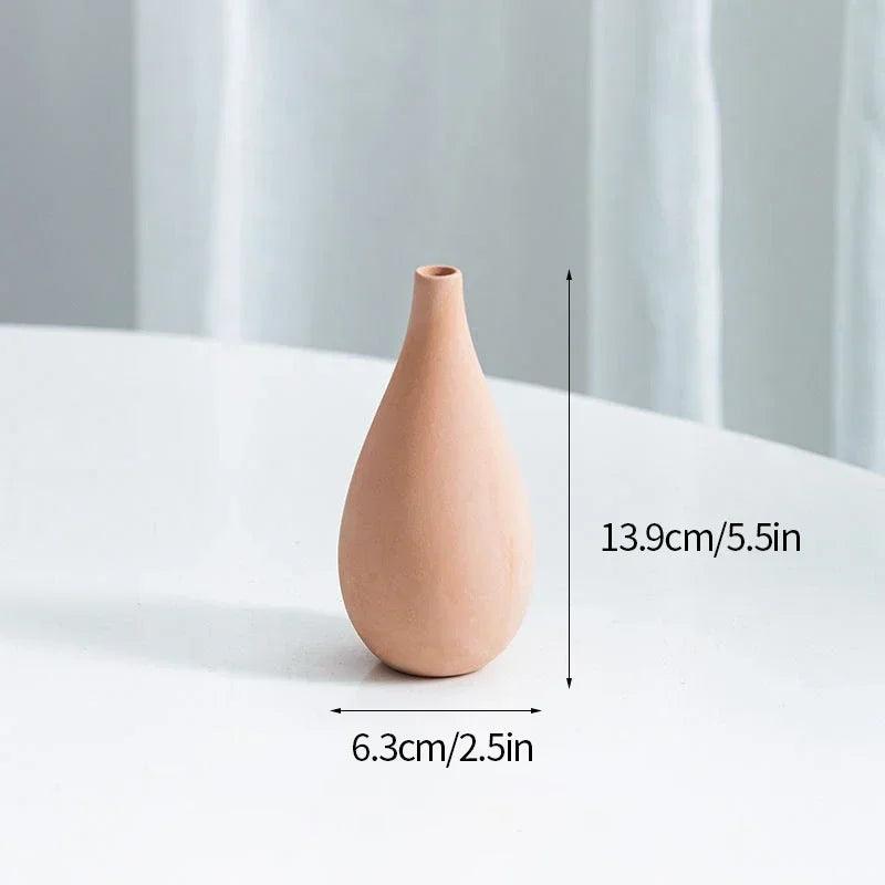 Nordic Minimalism Vases Ins Ceramic Flower Vase for Home Decor Coffee Table Dried Flowers Container Living Room Desktop Ornament