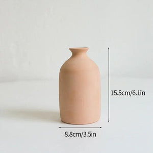 Nordic Minimalism Vases Ins Ceramic Flower Vase for Home Decor Coffee Table Dried Flowers Container Living Room Desktop Ornament