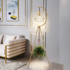 Nordic Modern Black Gold Triangle LED Vertical Floor Lamp Living Room Sofa Corner Light Decoration Art Bedside Reading Lantern