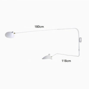 Nordic Modern Minimalist Wall Light Living Room Study Bedroom Bedside Reading Led Lamp Long Arm Adjustable Lighting Decoration