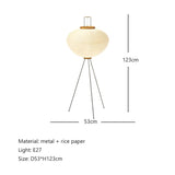 Nordic Retro Handmade Xuan Paper Floor Lamp Living Room Restaurant Bedroom Vertical LED Light Homestay Bedside Desk Lights Decor