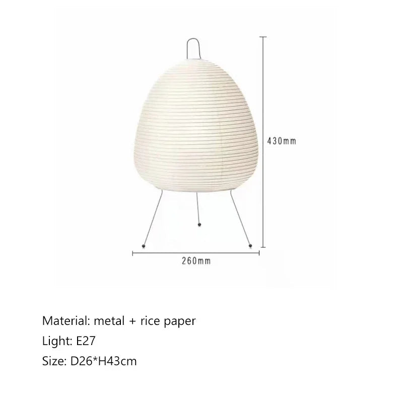 Nordic Retro Handmade Xuan Paper Floor Lamp Living Room Restaurant Bedroom Vertical LED Light Homestay Bedside Desk Lights Decor