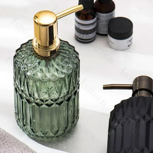 Nordic Style Soap Bottle Soap Dispenser Thickened Glass Bottles Shampoo Shower Gel Press Bottle Bathroom Decoration Accessories