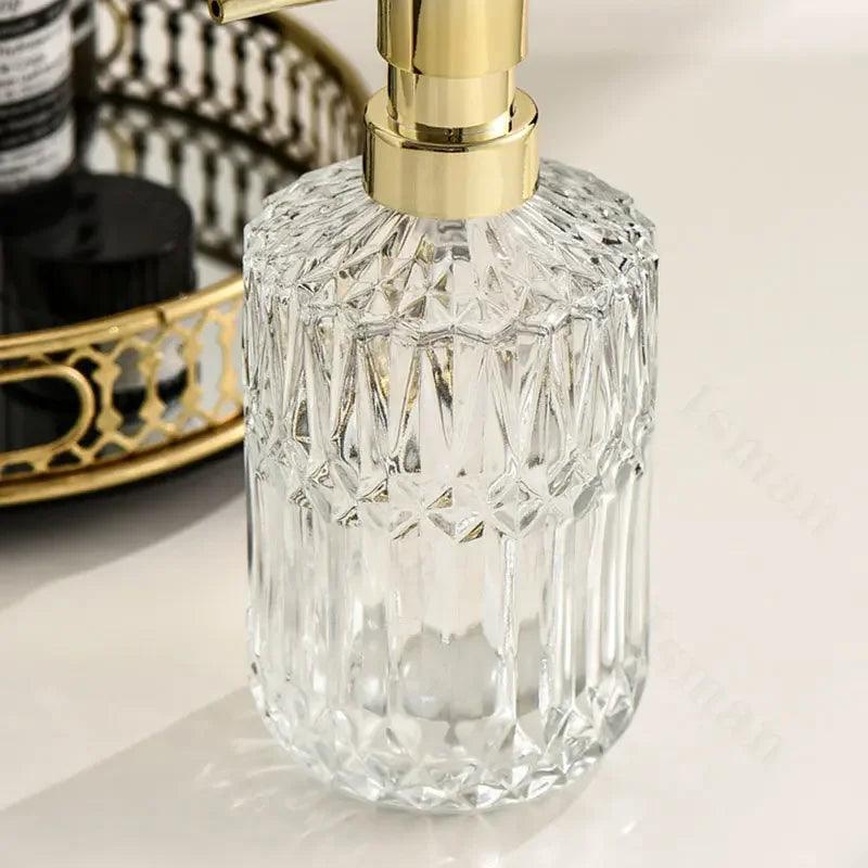 Nordic Style Soap Bottle Soap Dispenser Thickened Glass Bottles Shampoo Shower Gel Press Bottle Bathroom Decoration Accessories