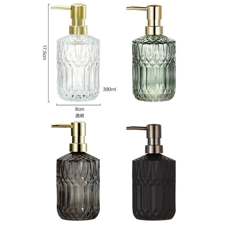 Nordic Style Soap Bottle Soap Dispenser Thickened Glass Bottles Shampoo Shower Gel Press Bottle Bathroom Decoration Accessories