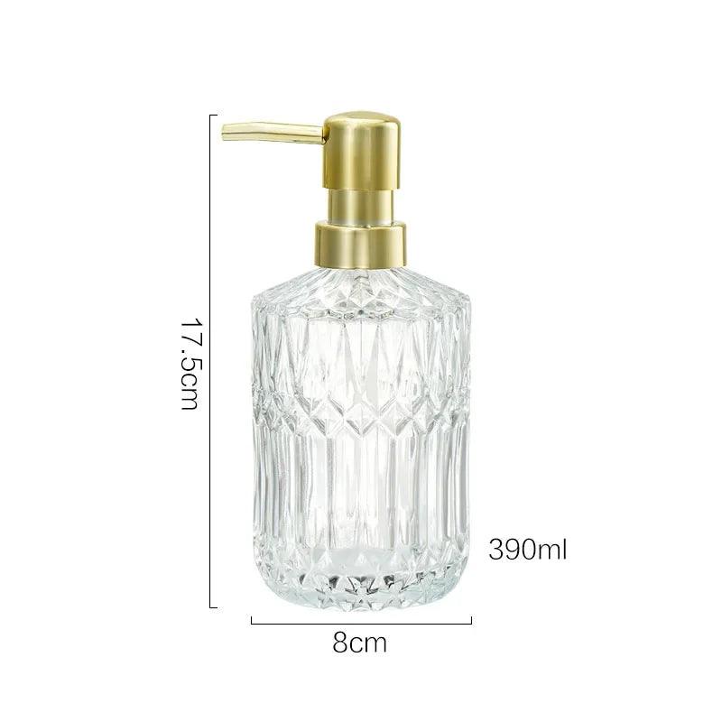 Nordic Style Soap Bottle Soap Dispenser Thickened Glass Bottles Shampoo Shower Gel Press Bottle Bathroom Decoration Accessories