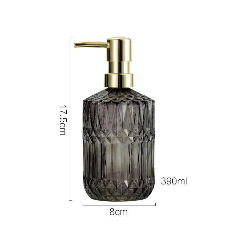 Nordic Style Soap Bottle Soap Dispenser Thickened Glass Bottles Shampoo Shower Gel Press Bottle Bathroom Decoration Accessories