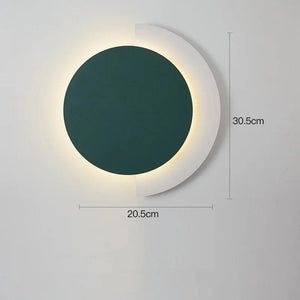 Nordic circle wall light sofa background decoration coloured lamp designer living room bedside lamp corridor wall lighting