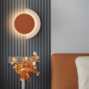 Nordic circle wall light sofa background decoration coloured lamp designer living room bedside lamp corridor wall lighting