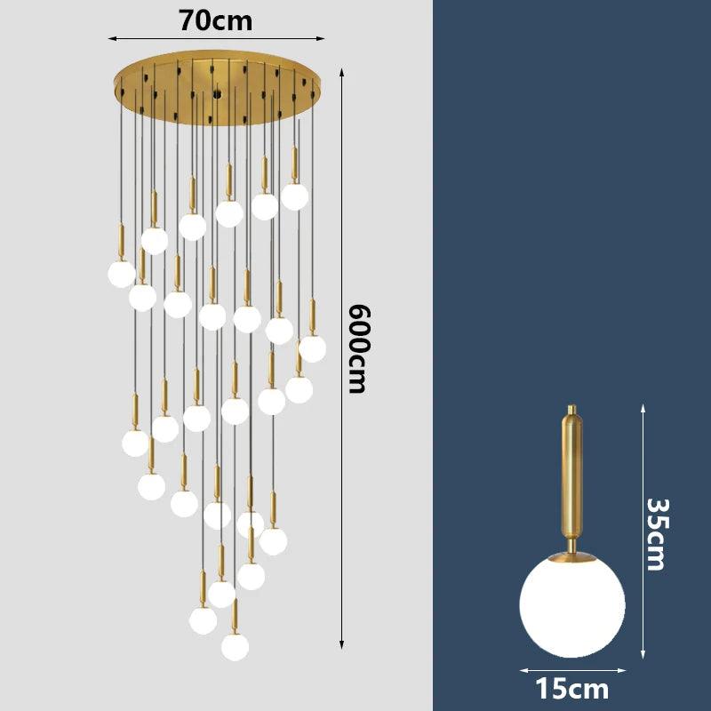 Nordic home decor dining room Pendant lamp lights indoor lighting stair lamp hanging light chandelier lamps for living room