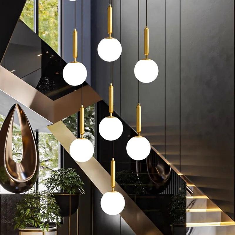 Nordic home decor dining room Pendant lamp lights indoor lighting stair lamp hanging light chandelier lamps for living room