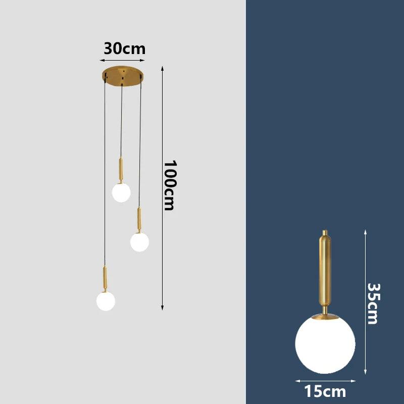 Nordic home decor dining room Pendant lamp lights indoor lighting stair lamp hanging light chandelier lamps for living room