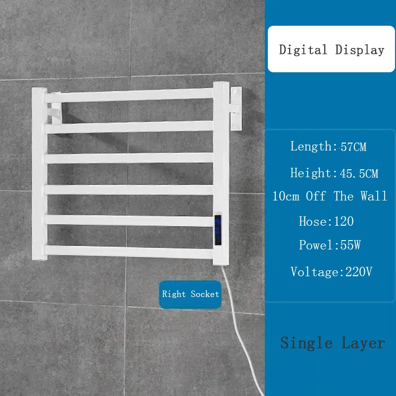 OXG Bathroom Electric Bath Towel Heating Towel Shelf Rack Towel Dryer Shelf Heated Electric Towel Rack Sterilization