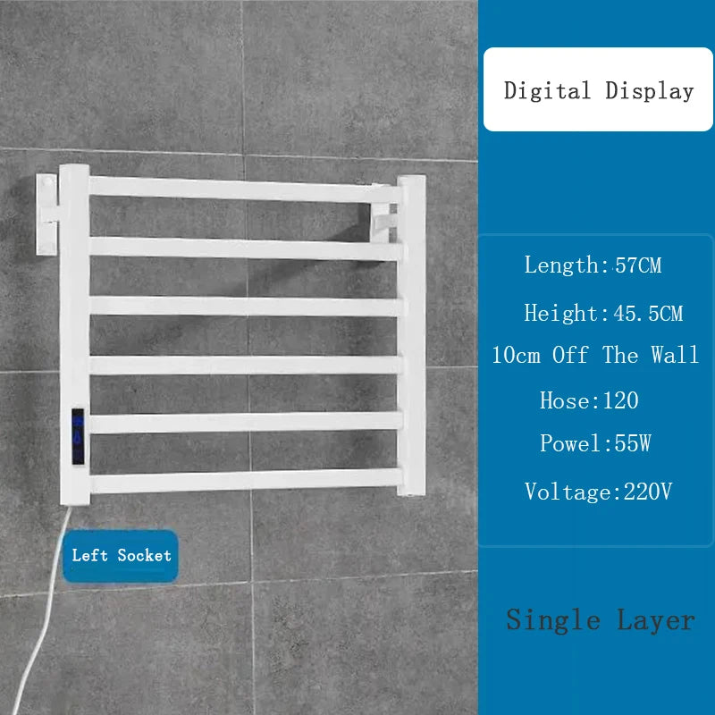 OXG Bathroom Electric Bath Towel Heating Towel Shelf Rack Towel Dryer Shelf Heated Electric Towel Rack Sterilization