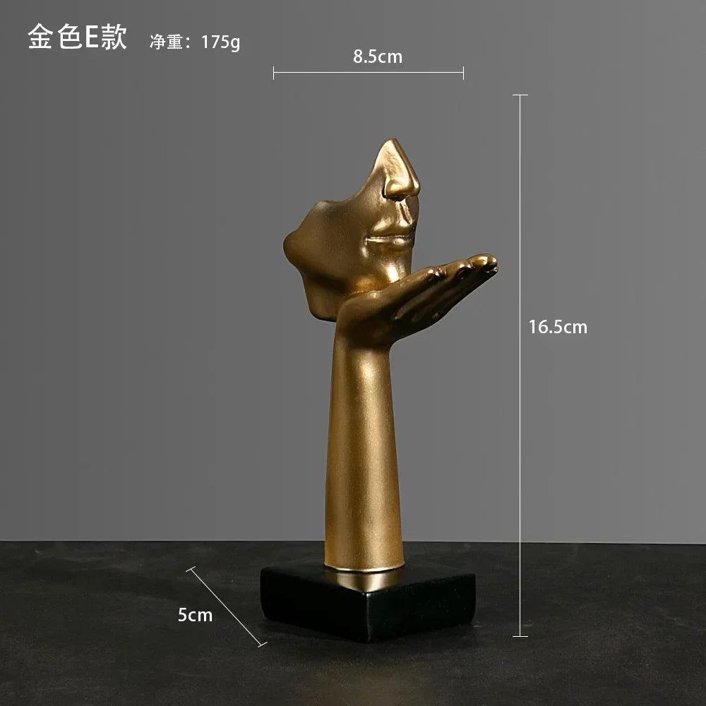 Office Home Decor Abstract Statue Desktop Ornaments Sculpture Figurines Face Character Nordic Light Luxury Art Crafts