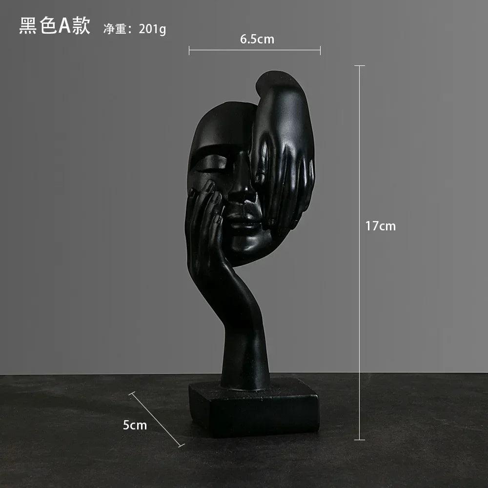 Office Home Decor Abstract Statue Desktop Ornaments Sculpture Figurines Face Character Nordic Light Luxury Art Crafts