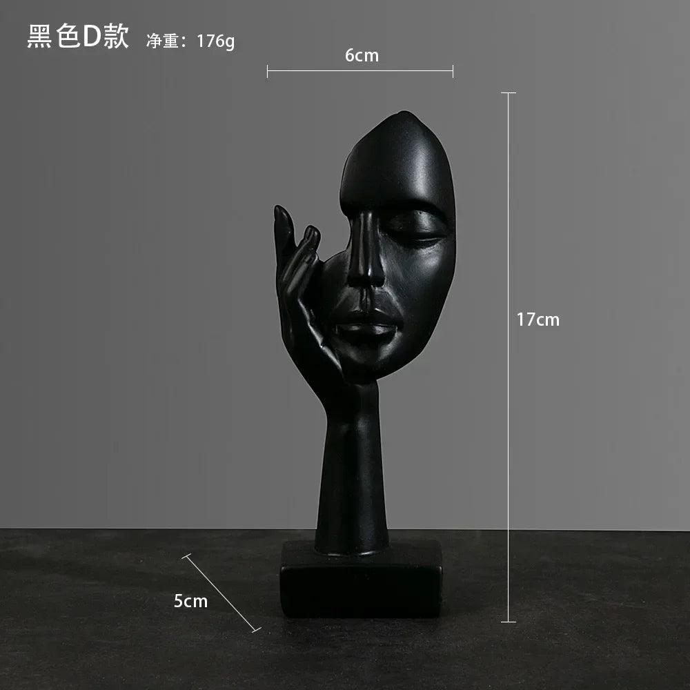 Office Home Decor Abstract Statue Desktop Ornaments Sculpture Figurines Face Character Nordic Light Luxury Art Crafts