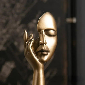 Office Home Decor Abstract Statue Desktop Ornaments Sculpture Figurines Face Character Nordic Light Luxury Art Crafts