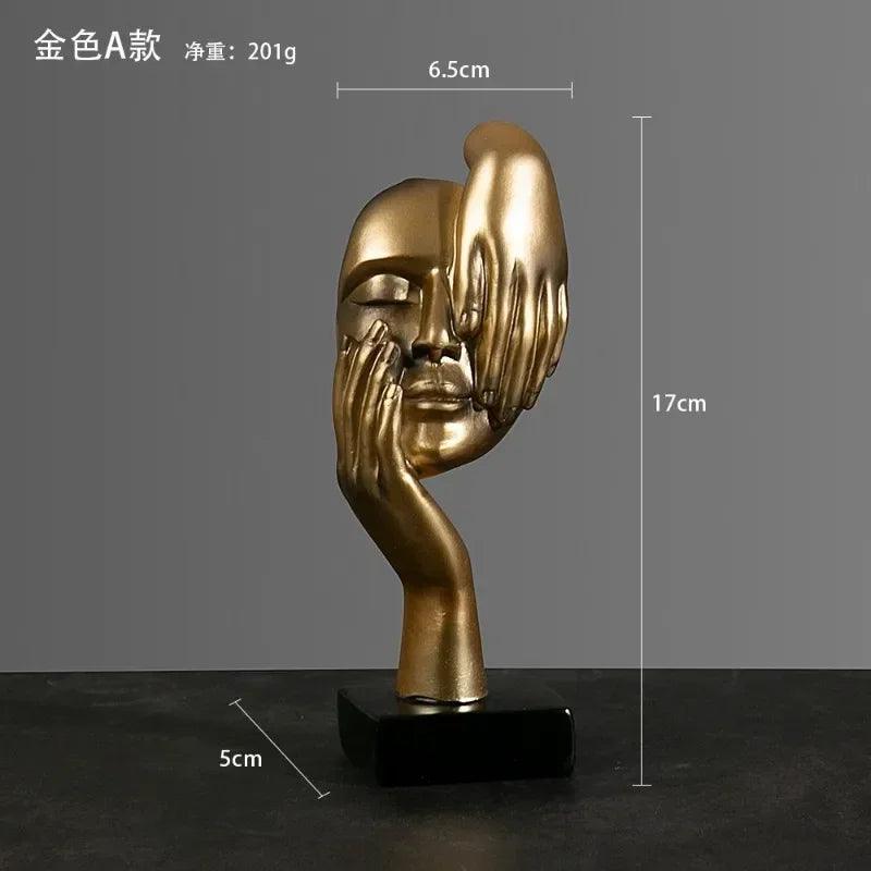 Office Home Decor Abstract Statue Desktop Ornaments Sculpture Figurines Face Character Nordic Light Luxury Art Crafts