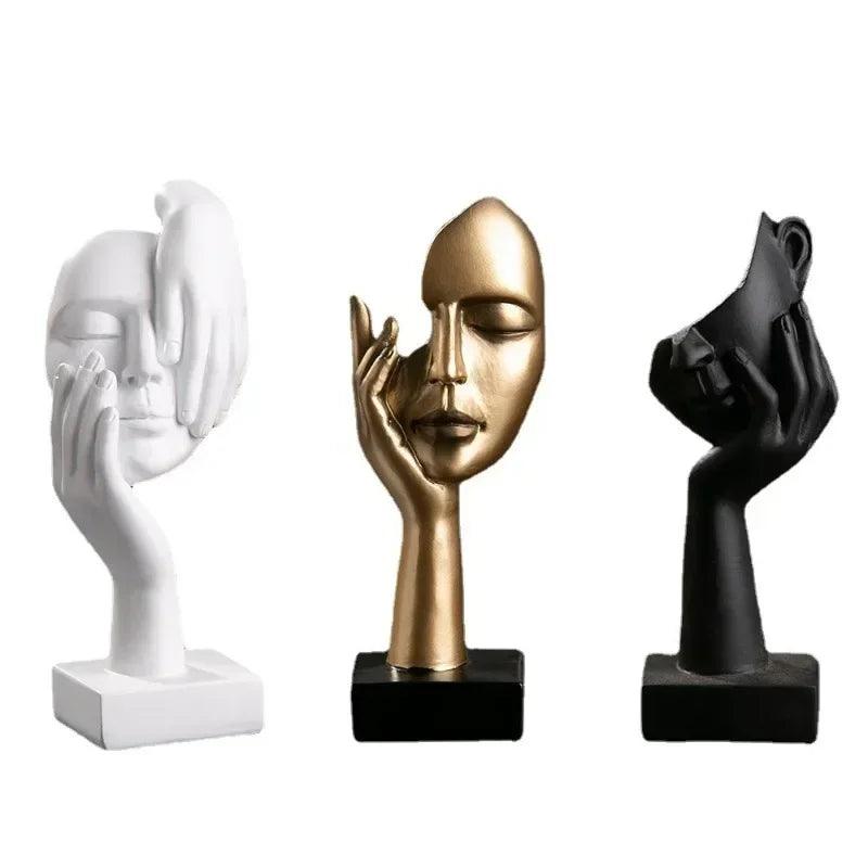 Office Home Decor Abstract Statue Desktop Ornaments Sculpture Figurines Face Character Nordic Light Luxury Art Crafts