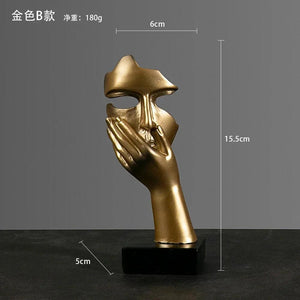 Office Home Decor Abstract Statue Desktop Ornaments Sculpture Figurines Face Character Nordic Light Luxury Art Crafts