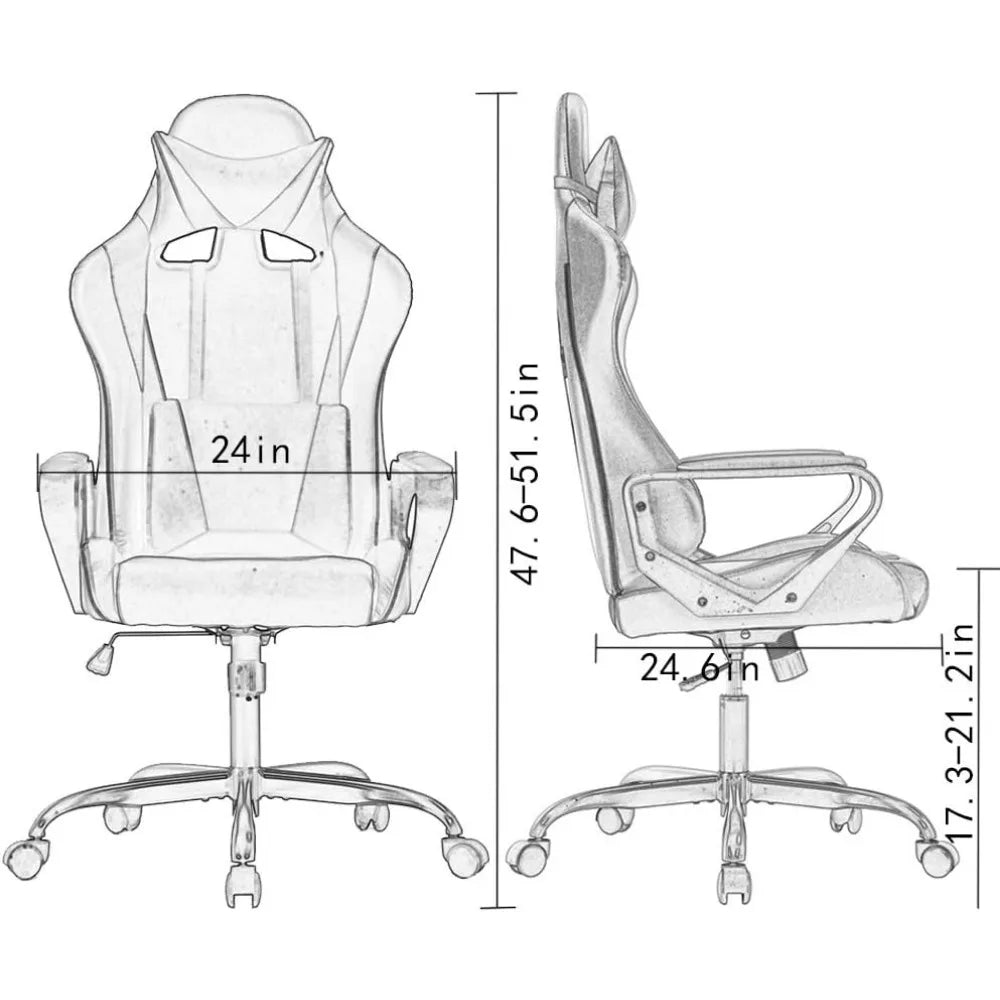 PC Gaming Chairs Ergonomic Office Chairs Cheap Desk Chair Executive Task Computer Chair Back Support Modern Executive Adjustable