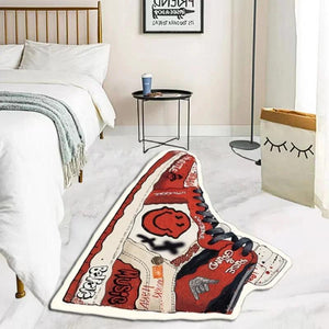 Popular Brand Shoes Mat Anti-slip Fashion Sneaker Carpet Living Room Decoration Bedroom Parlor Children Room Soft Area Rug