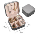 Portable Jewelry Accessory Storage Box Earrings Necklaces Rings Travel Storage Bag Jewelry Boxes Organizer Display Box