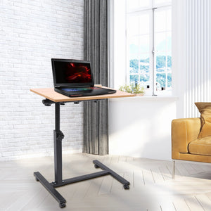 Portable Mobile Lift Computer Folding Desk Study Table Height Adjustable Computer Desk Lap Bed Tray Bed Desk Work Furniture