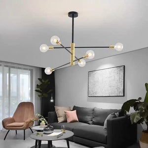 Postmodern Living Room Chandelier Dining Room Bedroom Light Luxury Nordic Lamps Simple Atmospheric Molecular Lamp