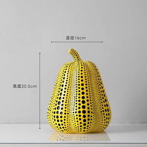 Pumpkin Kusama Yayoi Ornaments Modern Sculpture Polka Dot Owl Bird Art Home Interior Decoration Office Arts Wedding Christmas